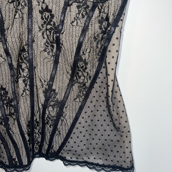 Charlotte vintage Russe Lace Black Tank - Picture 2 of 12